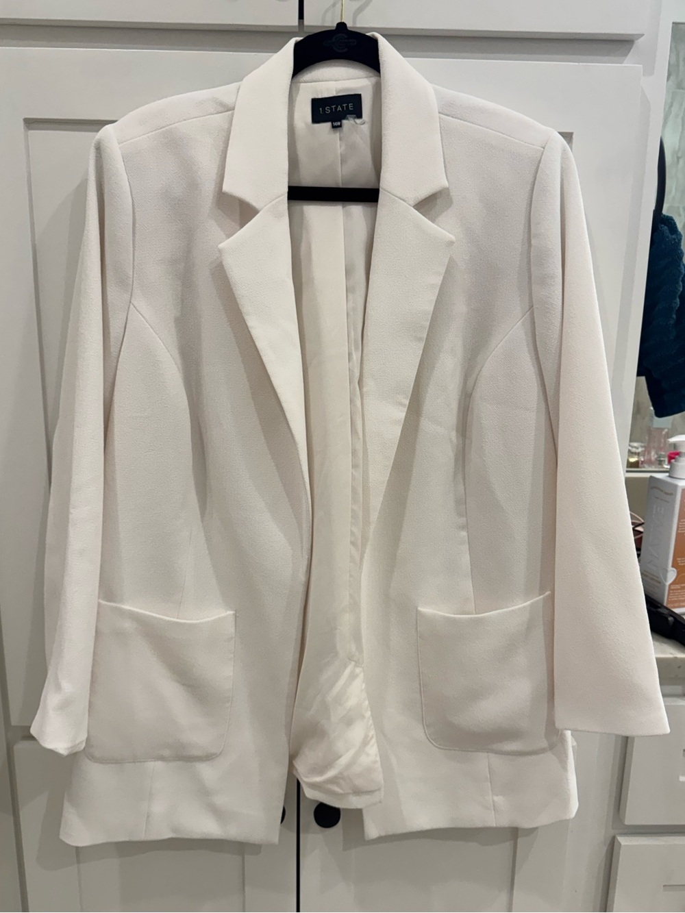 1 state open front blazer